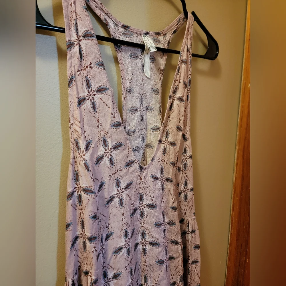 Intimately FREE PEOPLE Racerback Boho Tunic Tank Size S - Picture 2 of 9
